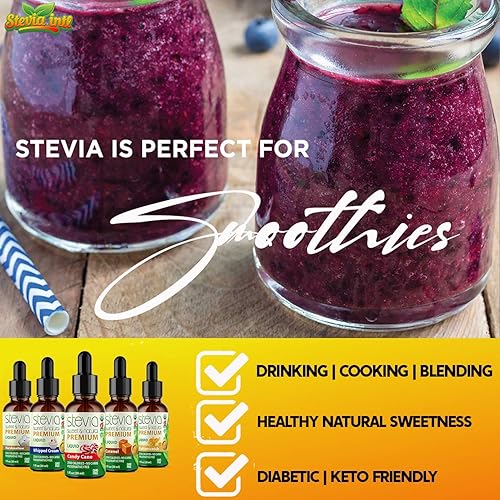 Miniatura 5 de Stevia Intl  Paquete de 5 paquetes Wonka Land Bundle Gotas de Stevia de calidad premium con 5 sabores Líquido orgánico Stevia todo natural no amargo