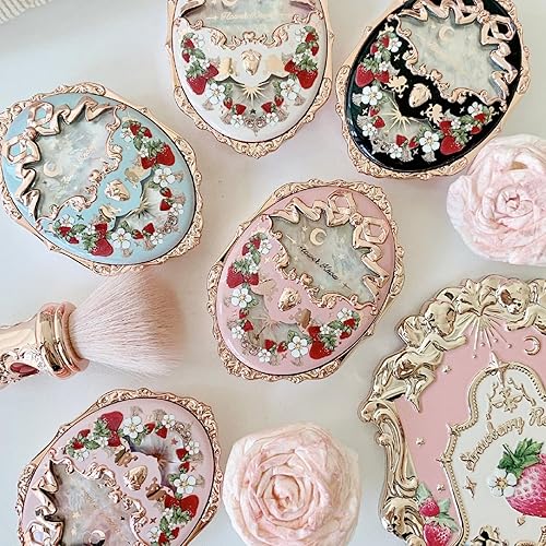 Flower Knows Strawberry Rococo Embossed Blush+Blush Brush Set