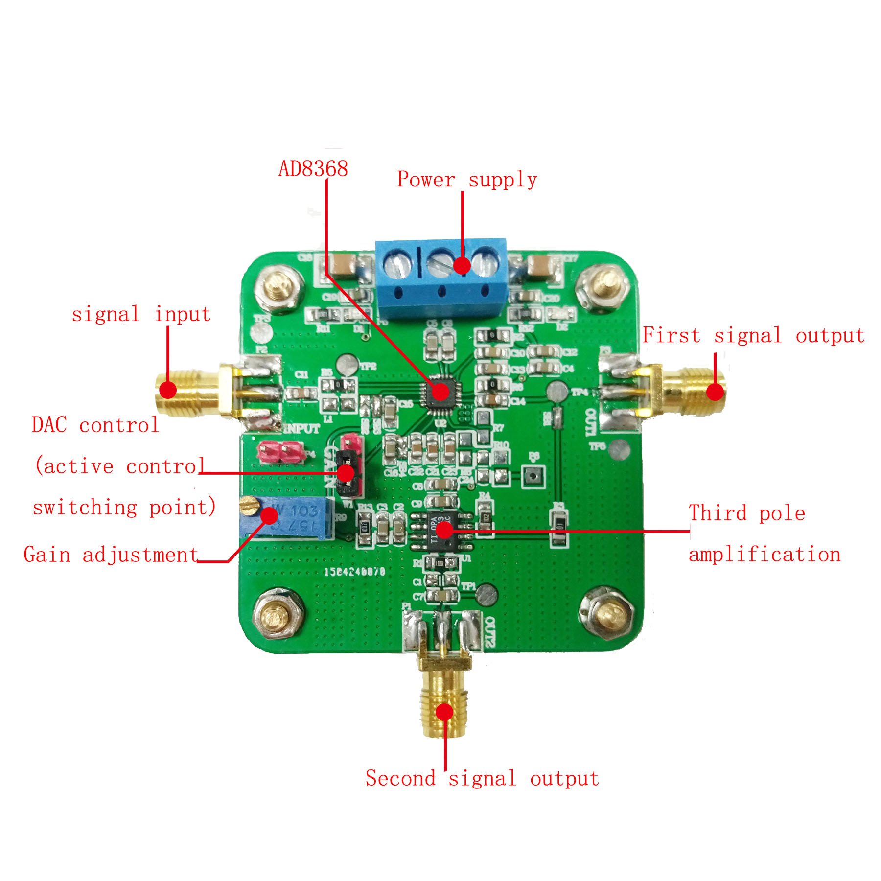 Amazon.com: Taidacent AD8368 Controllable Gain Amplifier