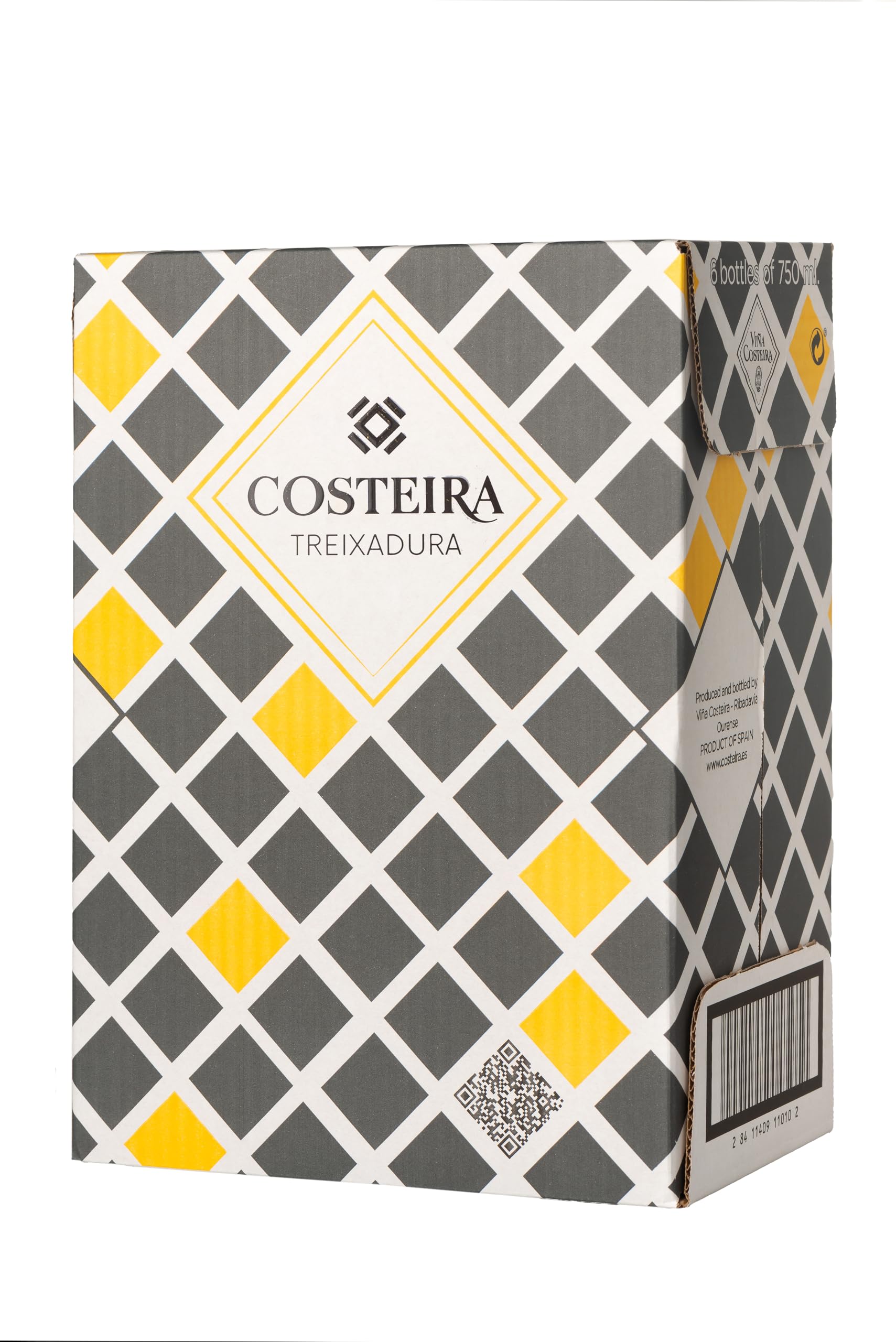 Costeira Treixadura - Vino Blanco D.O. Ribeiro - Caja de 6 Botellas de 75 cl - Vino Gallego