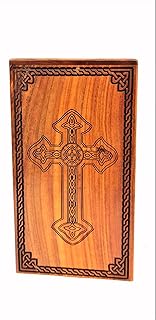 Handmade Rosewood Cremation Urns for Human Ashes Adult, Burial Urns for Columbarium, Wooden Box Funeral Urns for Human Ashes Large (Rosewood)