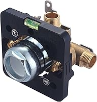 Vista 1 de Olympia V-2300B - Válvula de equilibrio de presión de bañera/ducha de una sola manija, latón áspero