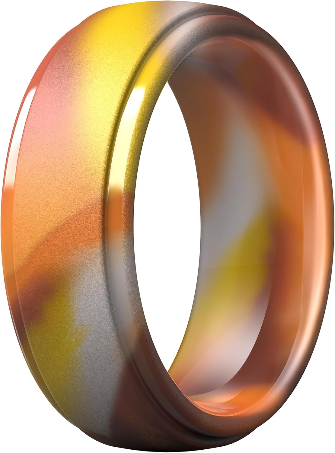 ThunderFit Silicone Men’s Wedding Rings, 10mm Wide 2.5mm Thick Rubber Wedding Bands, Variety Multipack 1/4