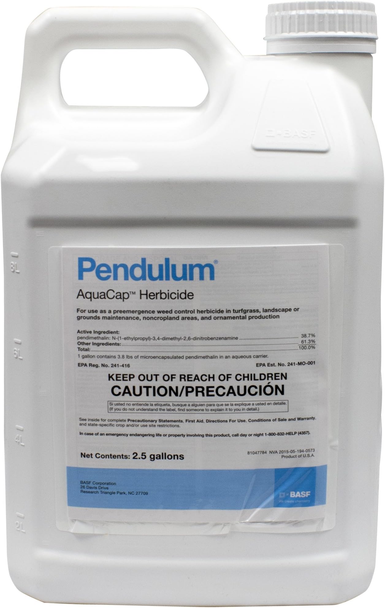 BASF Pendulum Aqua Cap 2.5 gal Pre-Emergent Herbicide