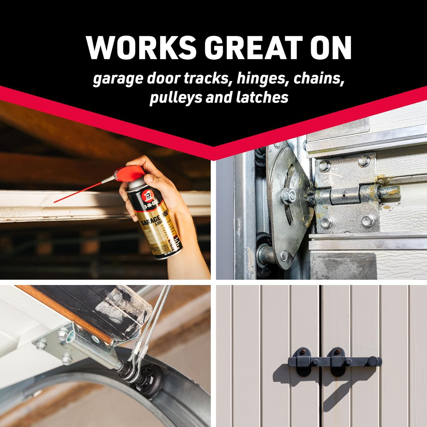 WD-40 Specialist Penetrant & 3-in-ONE Garage Door Lube Combo Pack, Penetrant for Breaking Rust Bonds & Lubricant for Smooth Garage Door Operation, High-Performance No-Mess Formulas, 11 Oz.