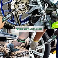 Vista 7 de Llave dinamométrica digital KOEORWS de 1/2 pulgada, 5.02-99.57 pies-libra/6.8-135 Nm, llave dinamométrica electrónica con valor preestablecido