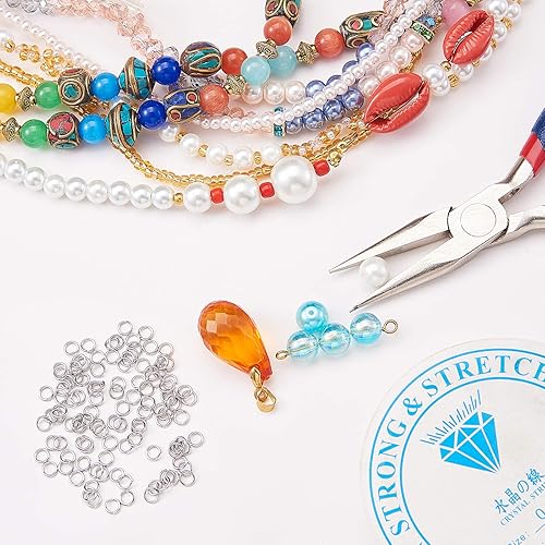 Miniatura 3 de DanLingJewelry 2000 unids 304 Anillo de salto abierto de acero inoxidable Fabricación de joyas Anillo de salto de metal Conectores de 0.157 in a