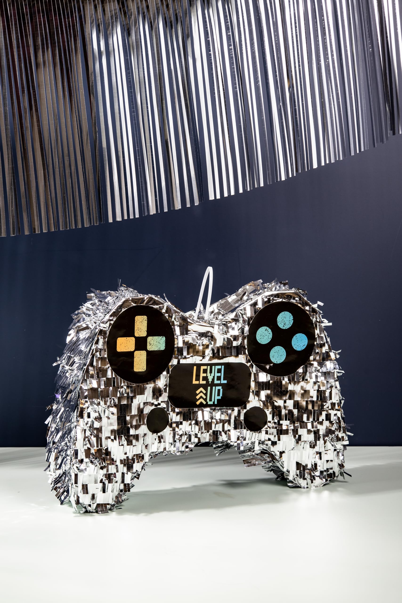 Folat 24972 Decoración de Fiesta de videojuegos - Piñata - Subir de Nivel - 31 x 45 x 10 cm - Decoraciones para fiestas de juegos de cumpleaños Gaming