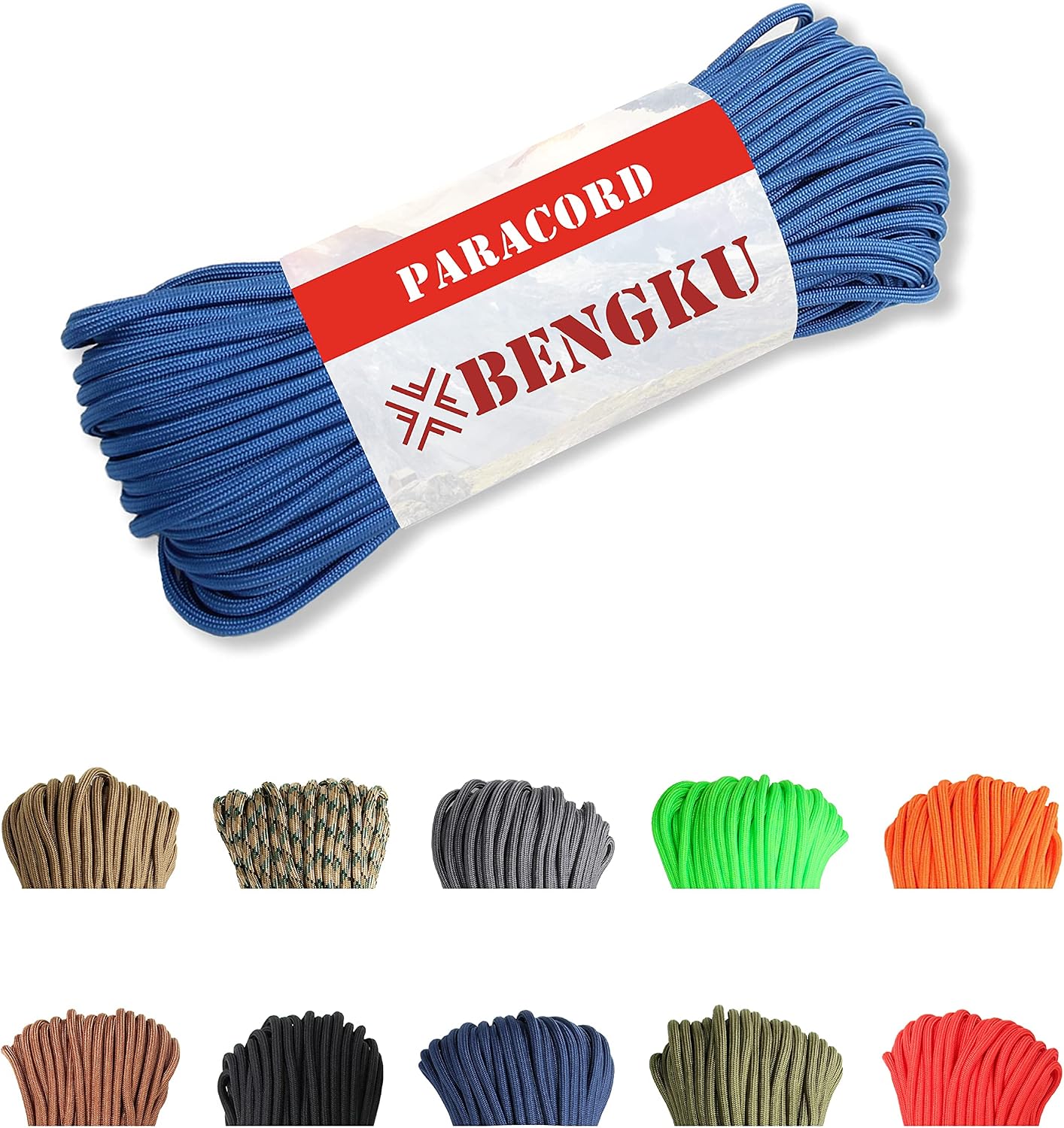 BENGKU 850lb Paracord Parachute Cord - US Mil-Spec Type IV Grade Paracord, Nylon Paracord