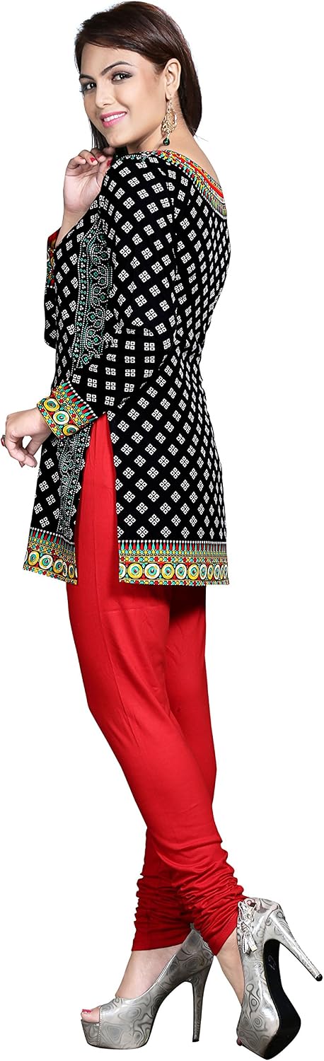 Maple Clothing Indian Tunic Kurti Top Women's Printed Short Kurta India Clothing