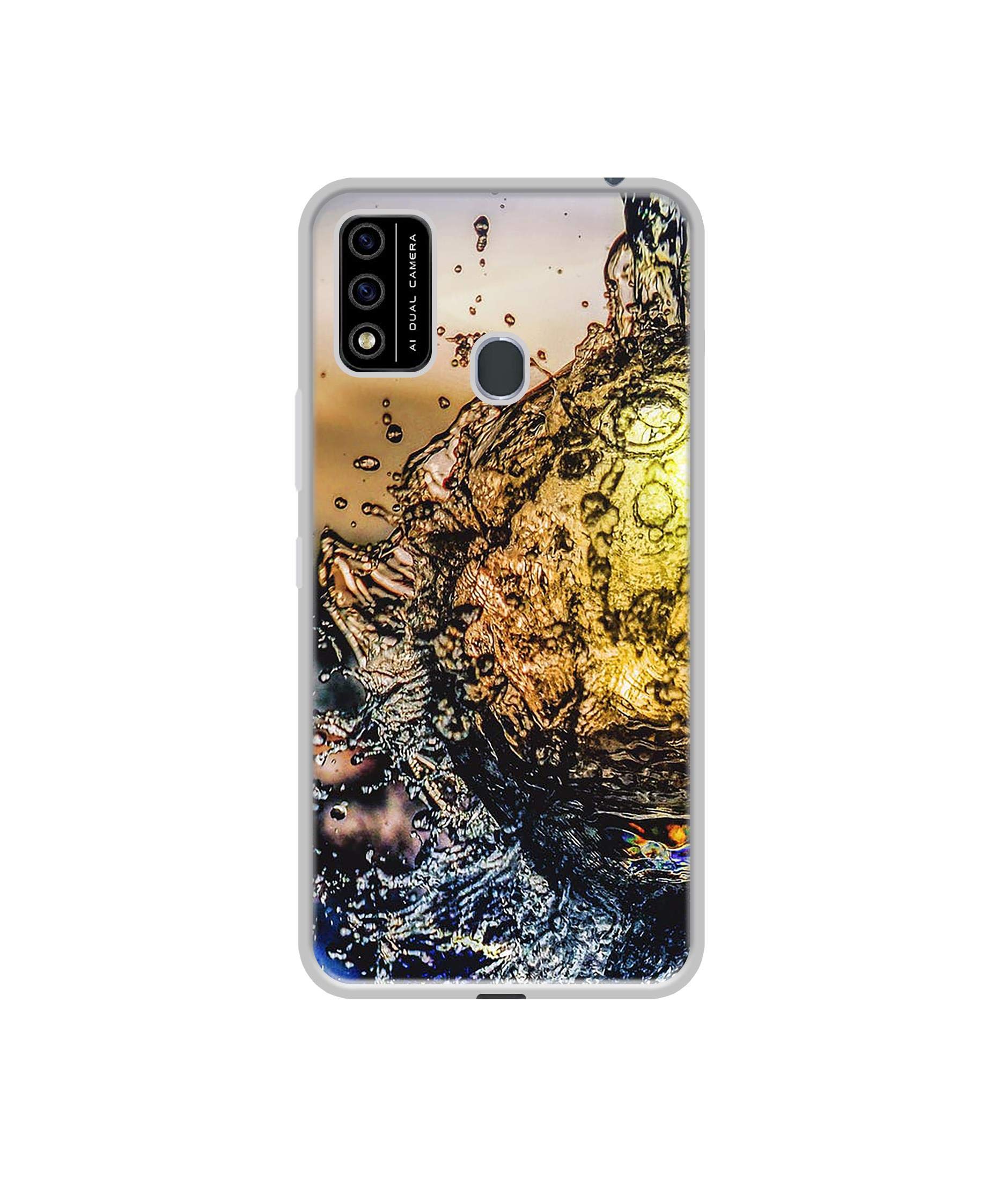 Amazon Brand - Solimo Designer Water Drop Reflection UV Printed Soft Back Case Mobile Cover for Itel A48