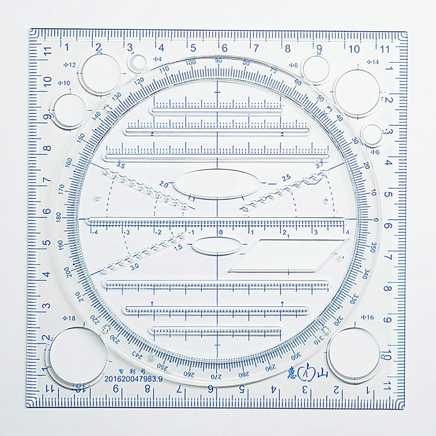 Amazon.com: Multifunctional Drawing Ruler, Multi-Function Drawing ...