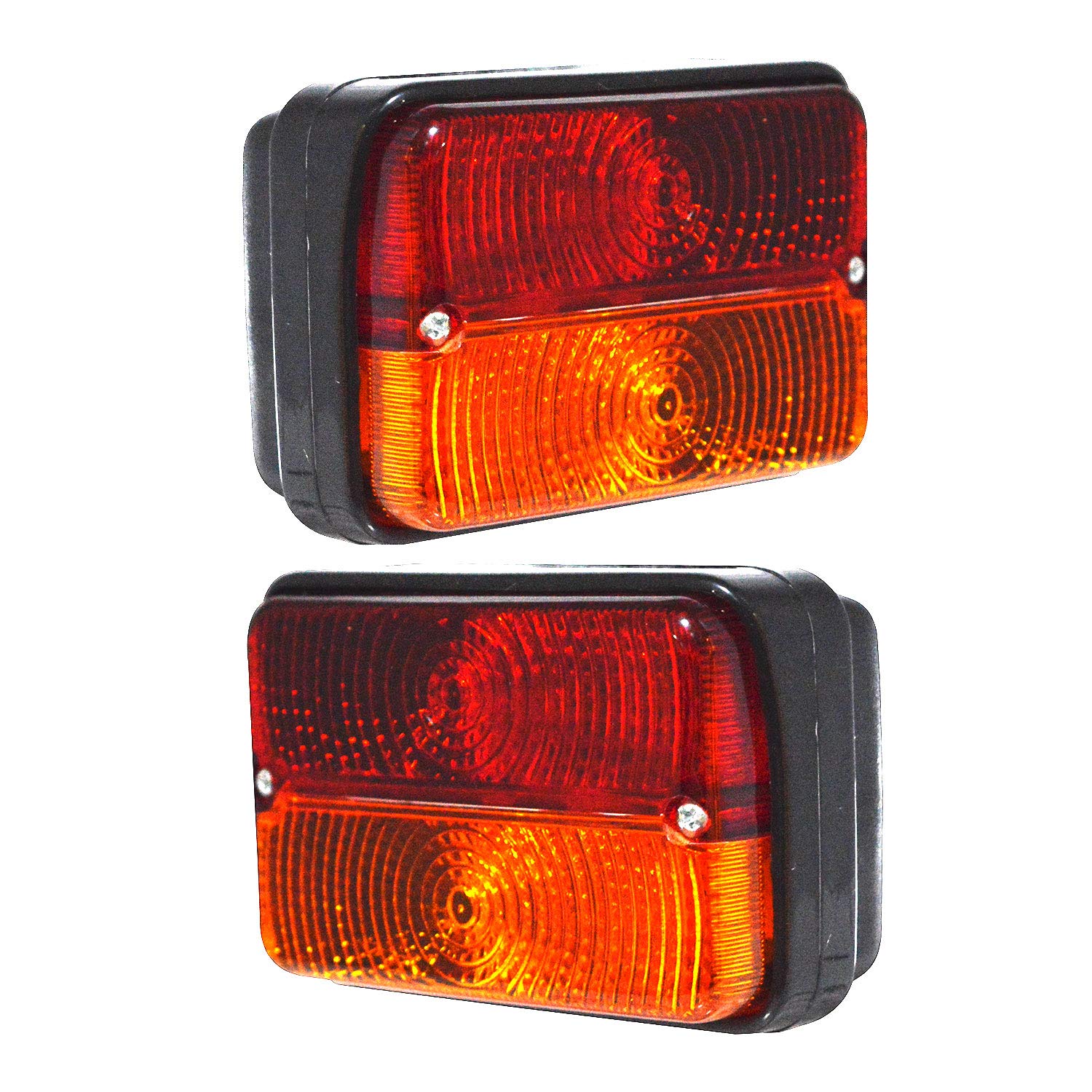 ALL PARTS SOURCE Apsmotiv Front Side Indicator Lamp Light Assembly and Tail Lights set with bulb Fits for Massey Ferguson Deutz Fahr Tractor 1673840M91 1673841M91 1678580M91 1678840M91