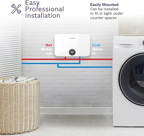 Miniatura 4 de Bosch Thermotechnology Tronic 6100 - Calentador de agua eléctrico sin tanque, 27 kW, color blanco