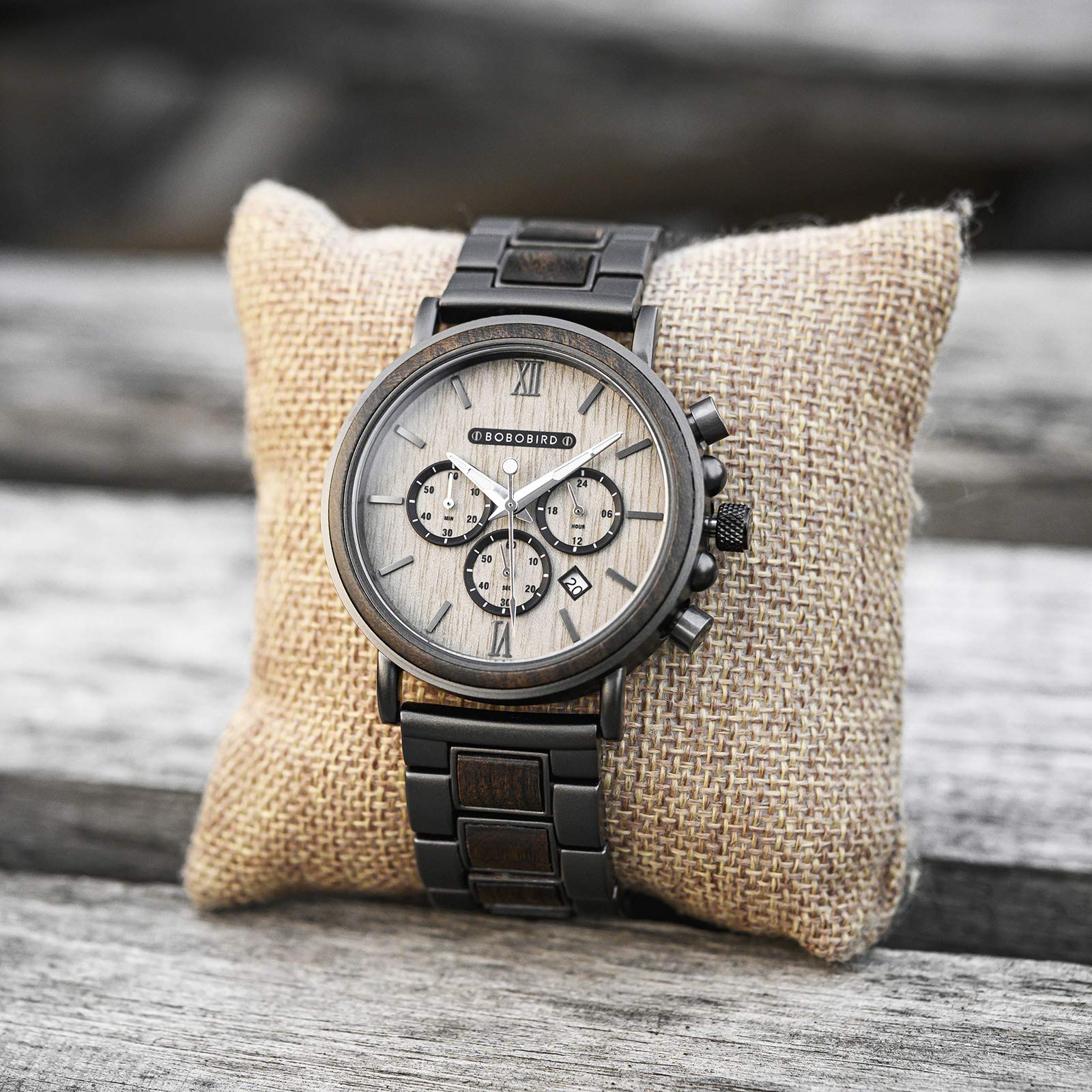 BOBO BIRD 2021 Neue Herren Armbanduhren Stilvolle Holz-Uhr Analog Quarz Casual Holz-Armbanduhr mit Geschenkbox