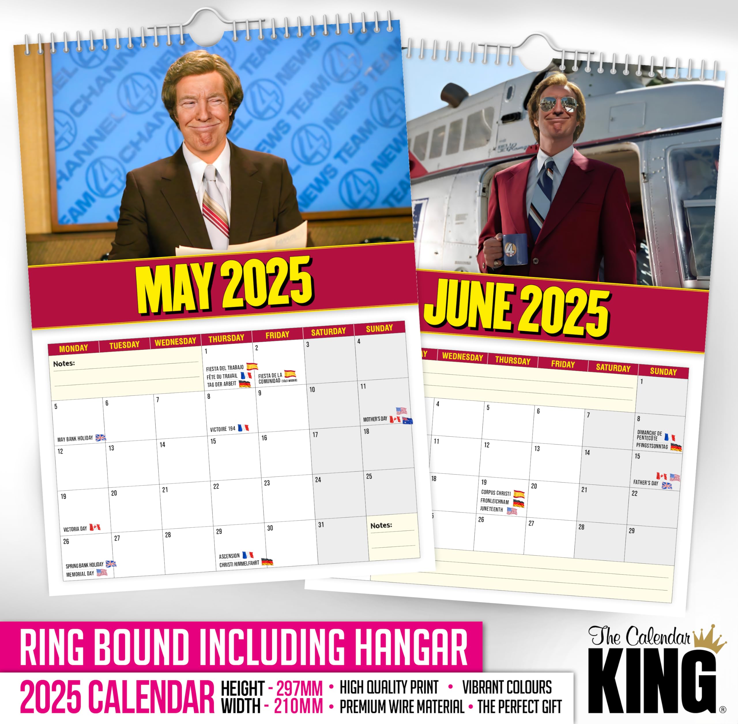 The Calendar King // Don Burgundy - 2026 Wall Calendar (Full Colour, A4 Size) - Image 4