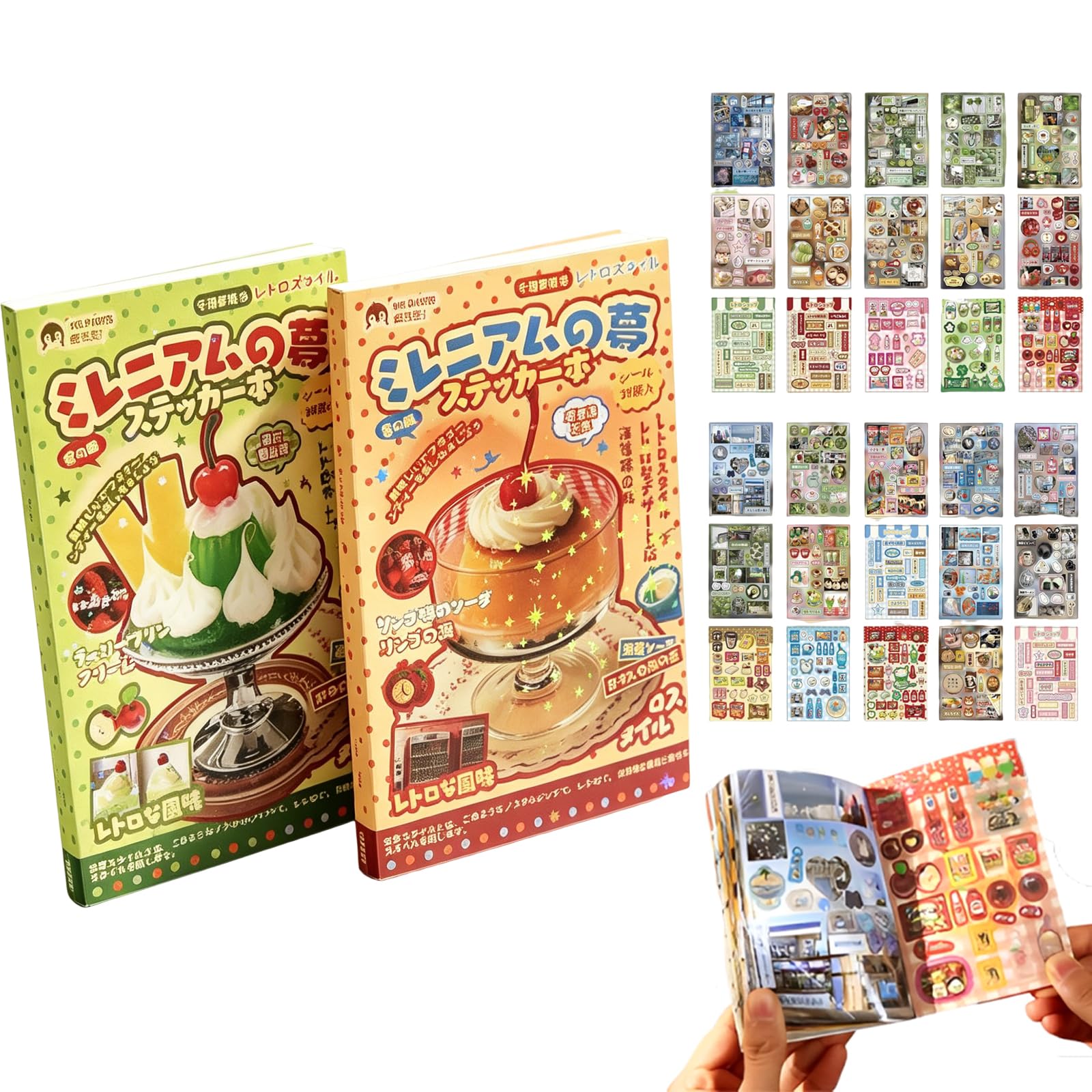 Japanese Sticker Book, Cute Japanese Stickers with Aesthetic Designs, Creative Journaling and Scrapbooking Supplies, 2 Pack Vinyl Sticker Set for DIY Crafts and Gift Projects-image-48