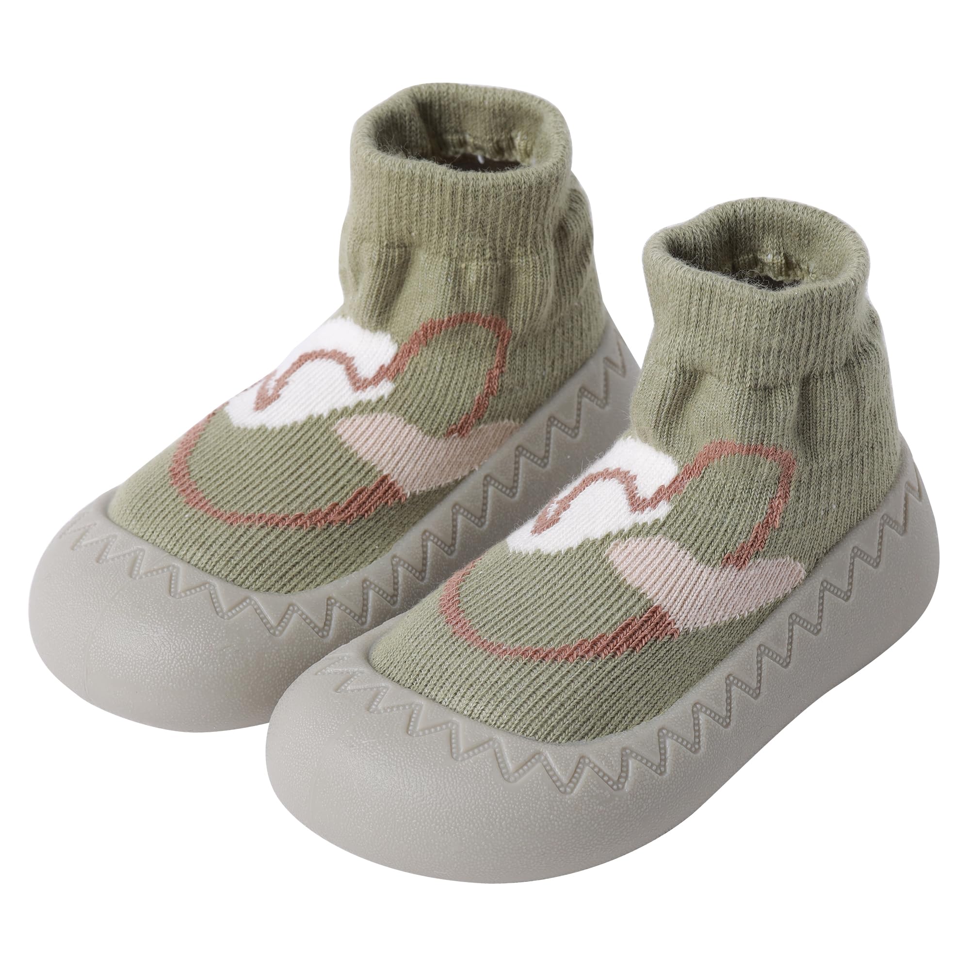 XQ&XG Calzini Scarpe Antiscivolo per Bambini, Scarpe Primi Passi Neonato, Suola Morbida Antiscivolo, Scarpe Traspiranti per Bambino Unisex Calzino Pantofole