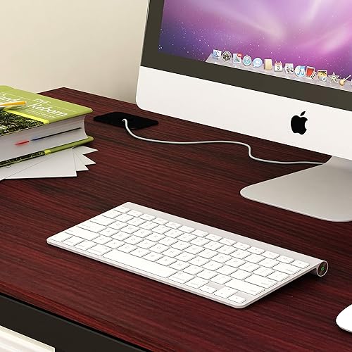 Miniatura 10 de SHW Escritorio para computadora de oficina de grado comercial de 55 pulgadas, color negro