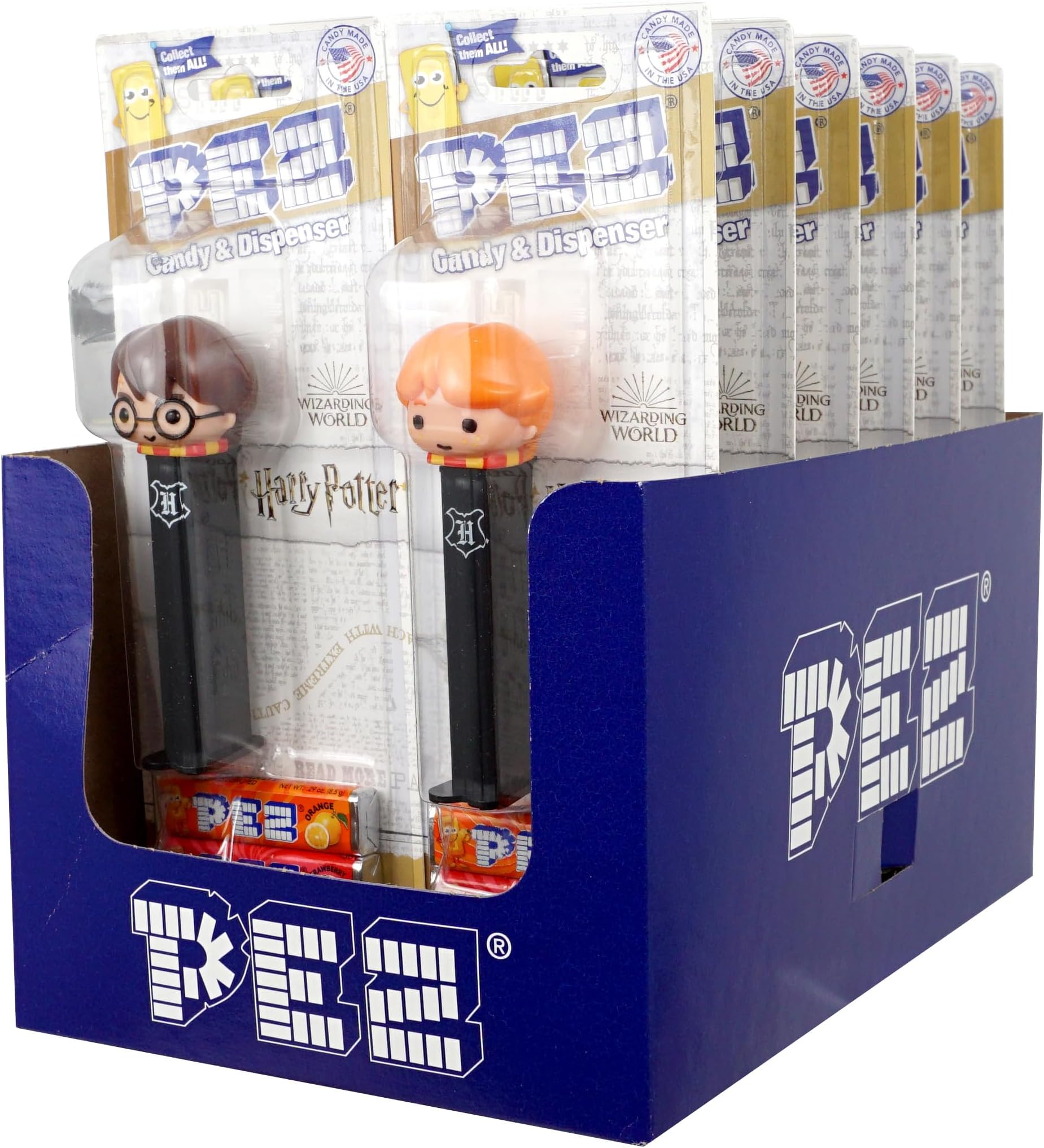 HarryPotter(Assorted) Characters Dispenser with Candy Refills, Candy Dispenser, Party Favors, Grab Bag, Goodie Bags