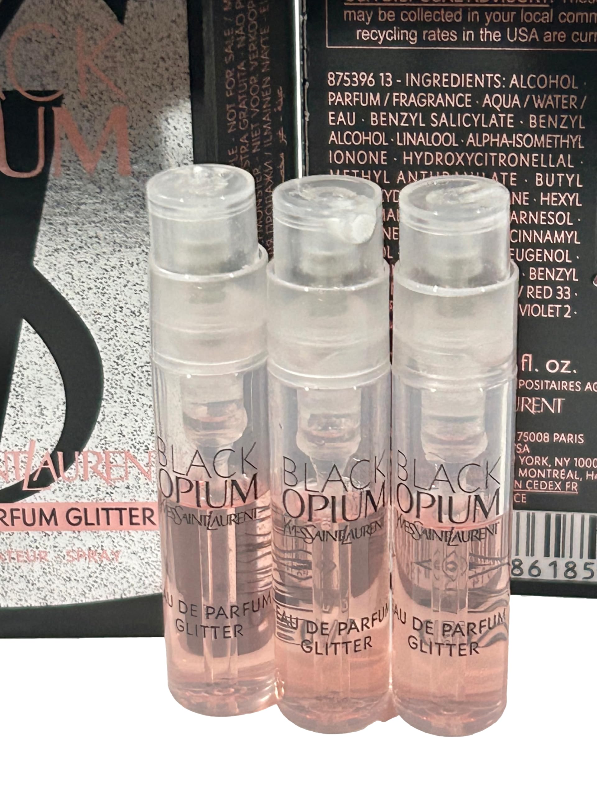 Yves Saint Laurent Perfume feminino YSL Black Opium EDP Glitter