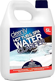 Cleenly Hot Tub & Spa Water Clarifier - 5 litres - Transforms Cloudy, Dull Looking Water - Improves Filter Performance & Efficiency