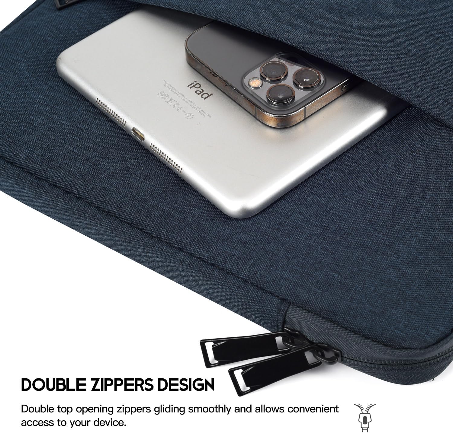 17.3 inch Laptop Sleeve Case for HP Pavilion 17/Envy 17, Dell Inspiron 17/Dell G3 G7, ASUS VivoBook Pro 17, Lenovo Ideapad 17, Acer Aspire 17, Computer Sleeve 17 inch Laptop Carrying Bag - Image 5