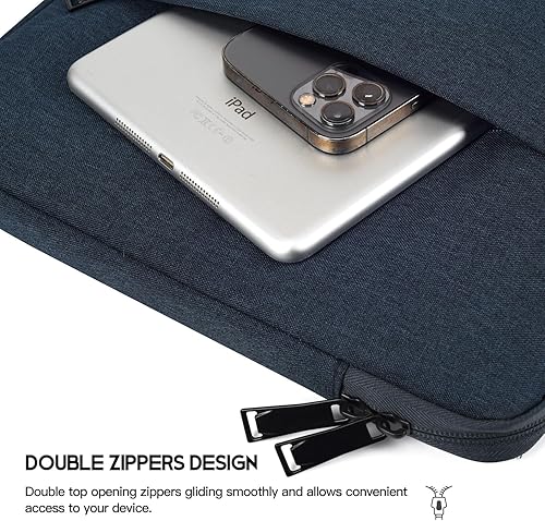 Vista 64 de Funda impermeable para laptop HP Envy 17/HP Pavilion 17/Omen 17, Acer Predator 17/Aspire 17.3, Dell Inspiron 17, Lenovo, HP, MSI GS75, bolsa Gris