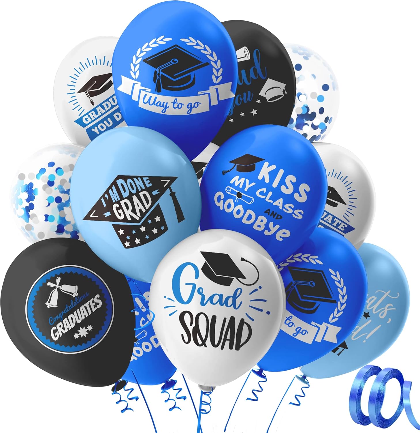 Graduation Balloons Decorations 2023, Graduation Party Supplies Blue