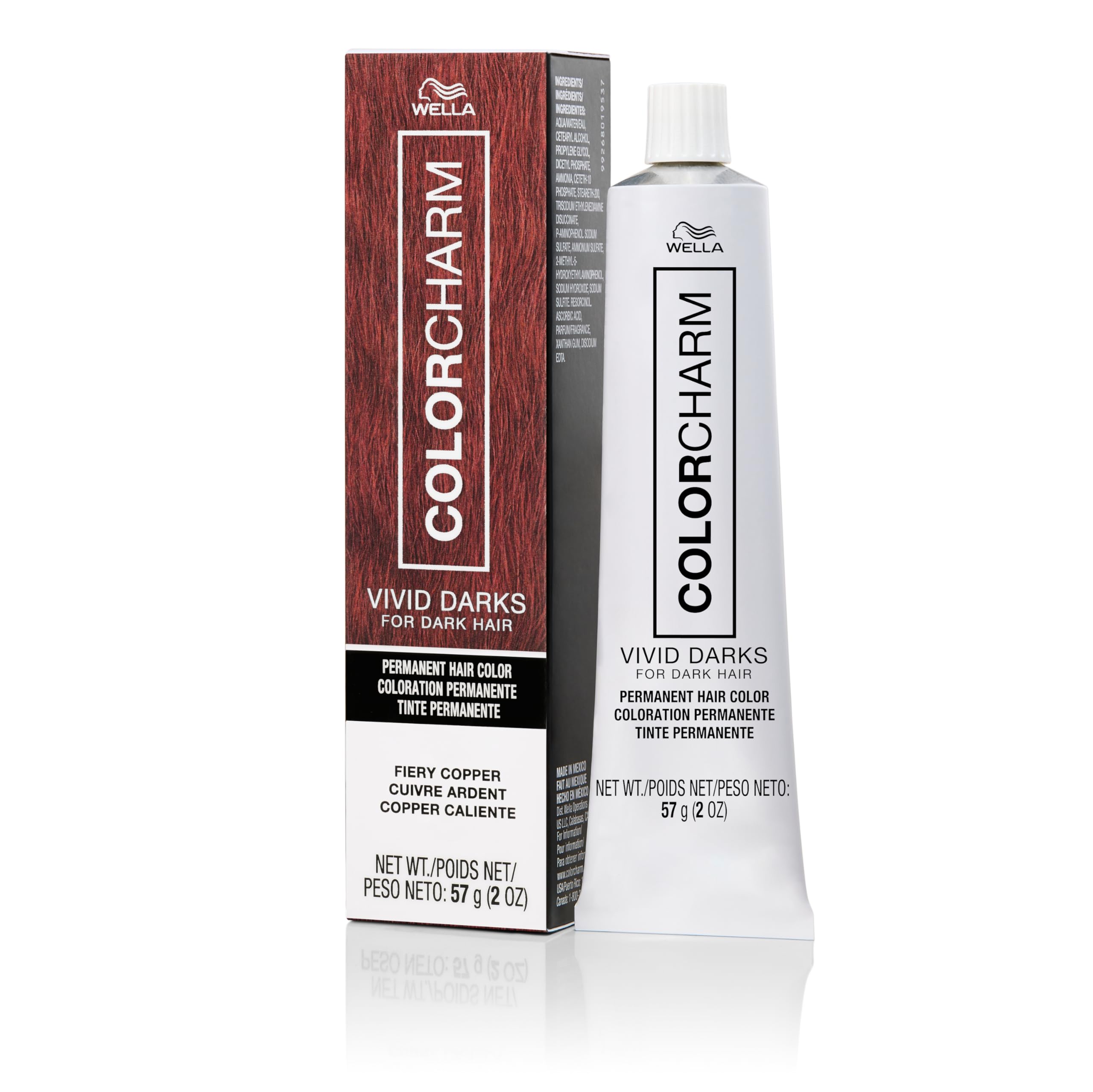 COLORCHARM VIVID DARKS Permanent Cream Color Vibrant Color for Dark Hair Nourishing Vegan Formula No Bleach Needed 2 Fl Oz