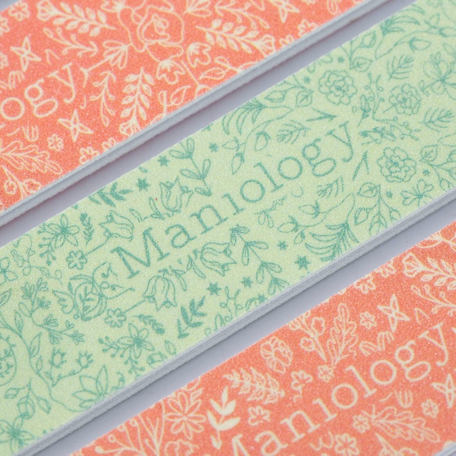 Maniology Emery Board Nail File Set, 6 Pieces Nail Care Buffer Tools