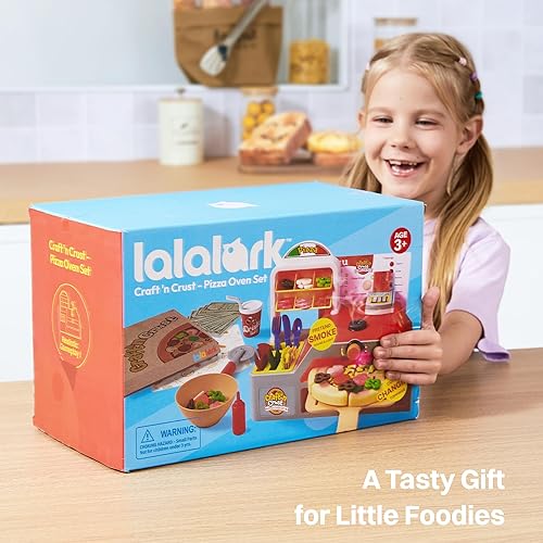 Miniatura 9 de Juguete de comida de cocina para jugar  Juguetes para niños pequeños  Horno de pizza de 78 piezas con humo de simulación, luz y sonido y coberturas