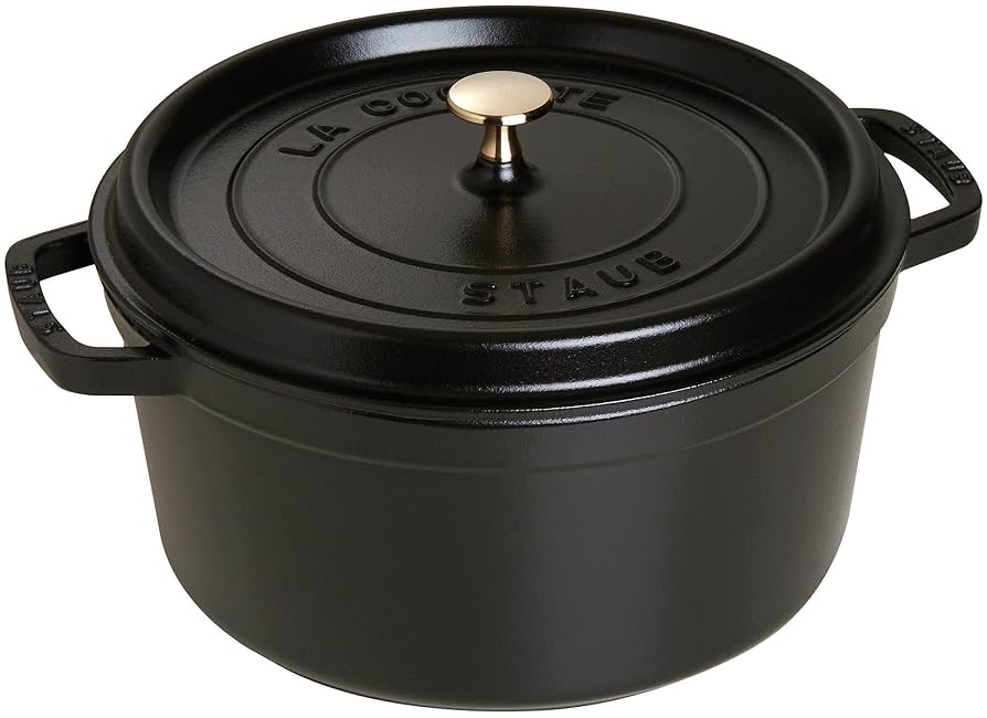 ⭐︎大人気⭐︎STAUB LA COCOTTE ブラック 鍋　24インチ Amazon | ストウブ 鍋 24cm スタッカブル ココットとフライパン