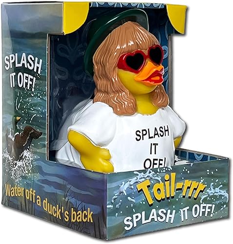 Tail-RRR - Patos flotantes de goma, juguete de baño coleccionable para niños y adultos de todas las edades