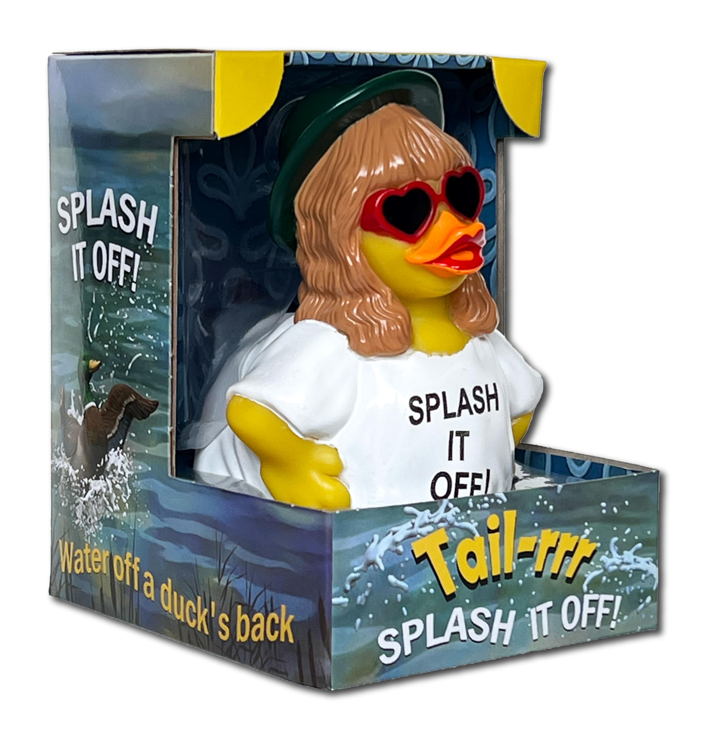 CelebriDucks - Tail-RRR - Splash It Off - Floating Rubber Ducks - Collectible Bath Toy Gift for Kids & Adults of All Ages