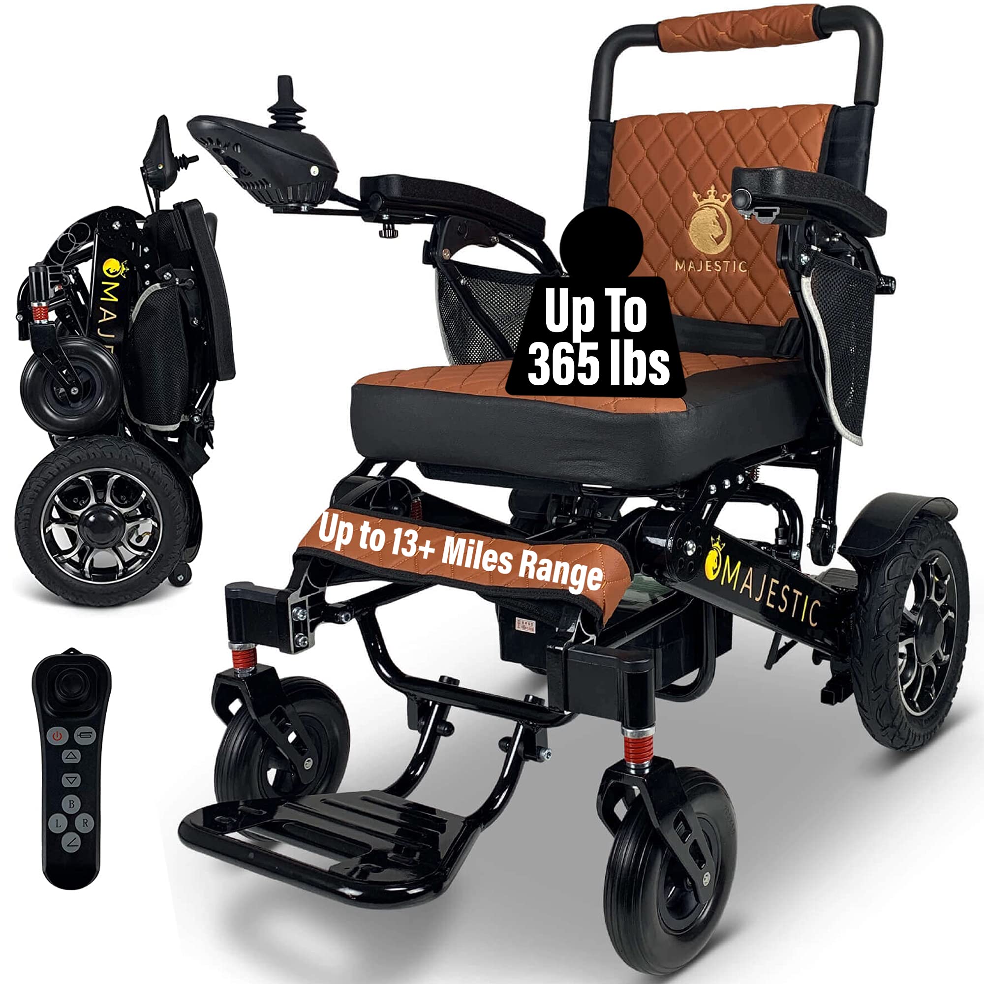 Buy Electric Wheelchair for Adults, All Terrain Lightweight Foldable