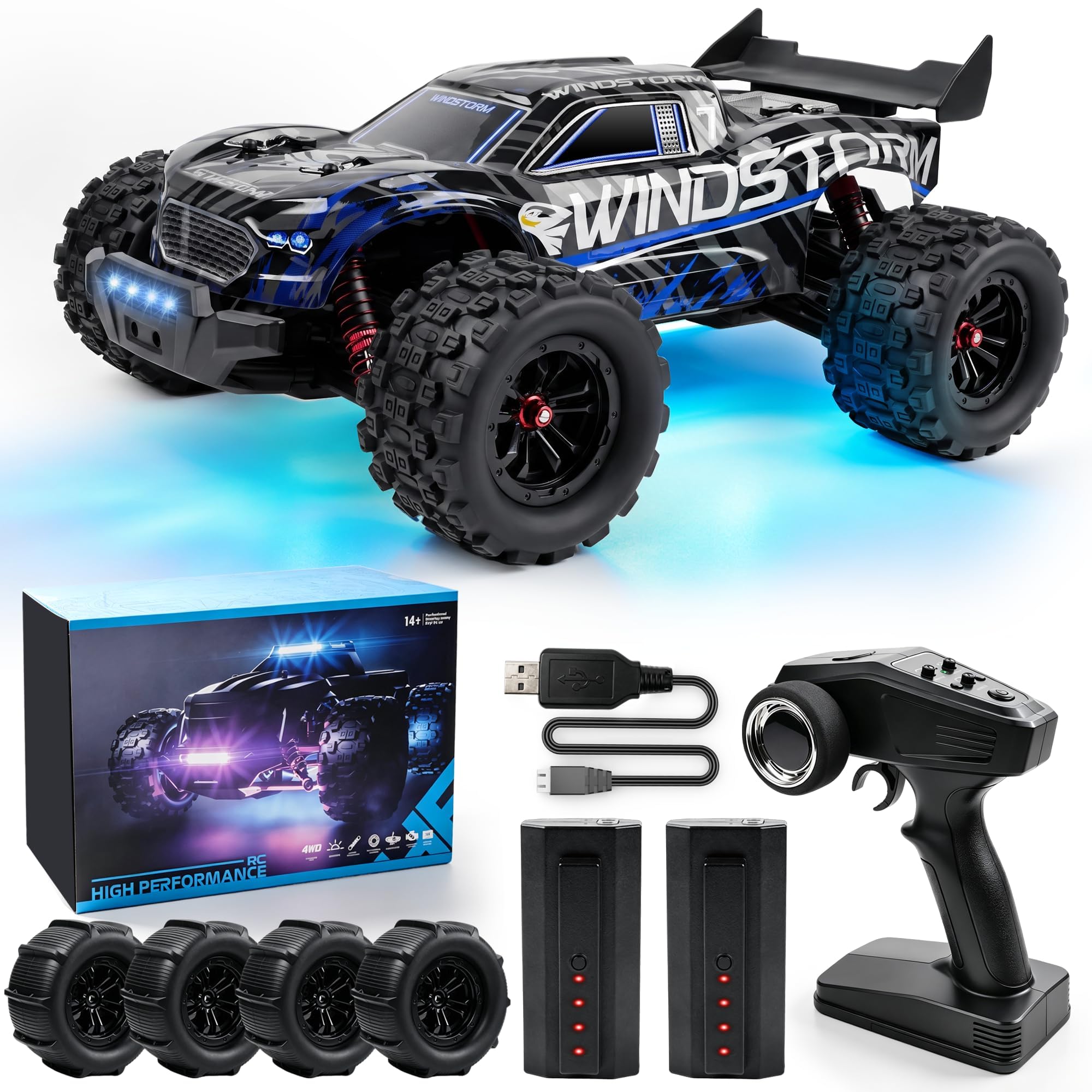 Voiture Télécommandée Adulte - 4WD 40 Km/H Tout-Terrain Off-Road RC Car