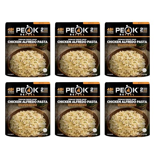 Peak Refuel Comida seca congelada para mochileros y camping Sabor increíble Alta proteína Preparación rápida Peso ligero