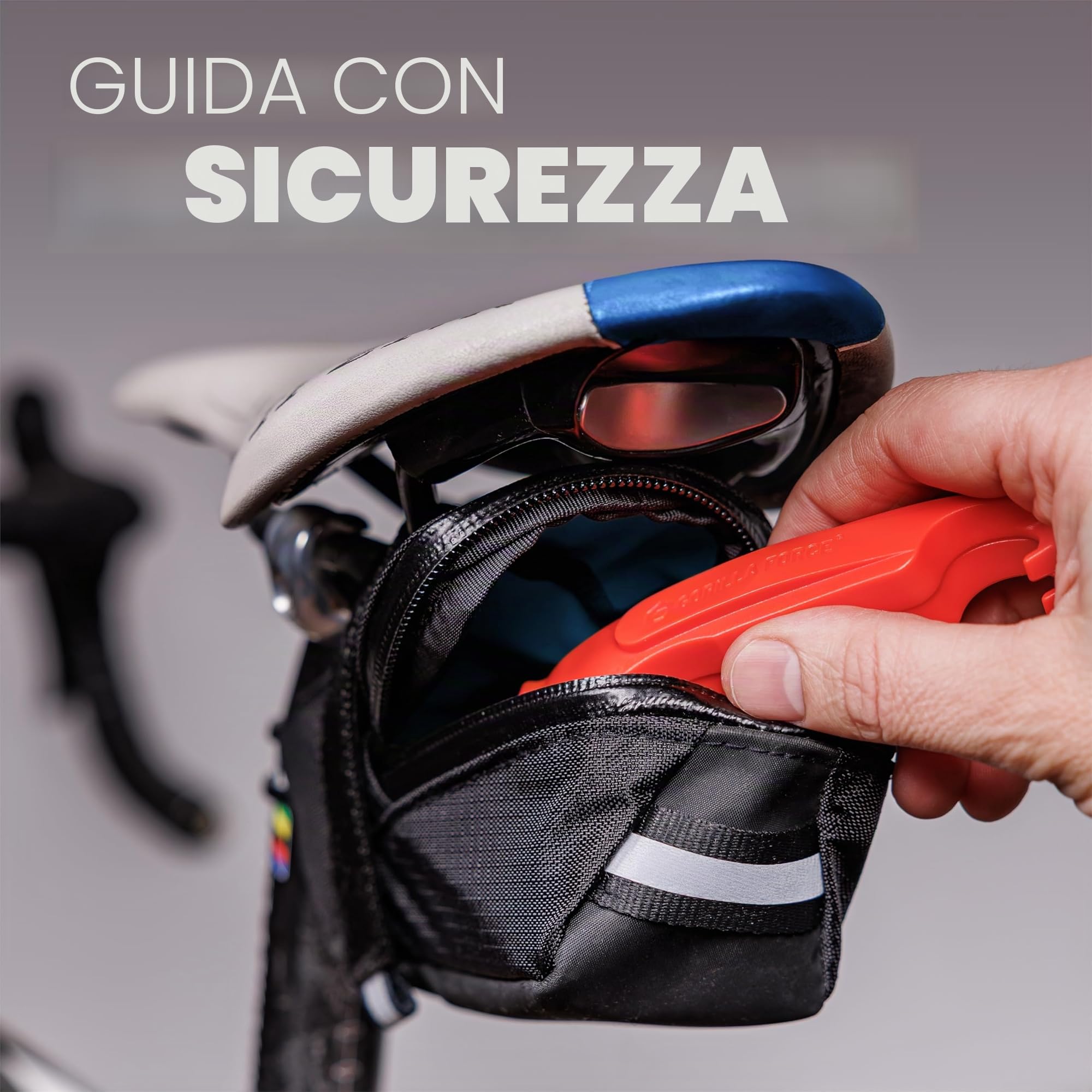 Gorilla Force Cacciagomme per Bici Ultra Resistenti Rosso Fuoco Confezione da 4