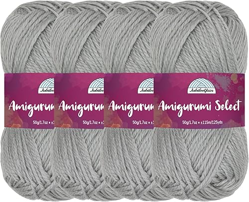 Miniatura 36 de JubileeYarn Amigurumi Select - Hilo acrílico para bebé, aster, 4 madejas