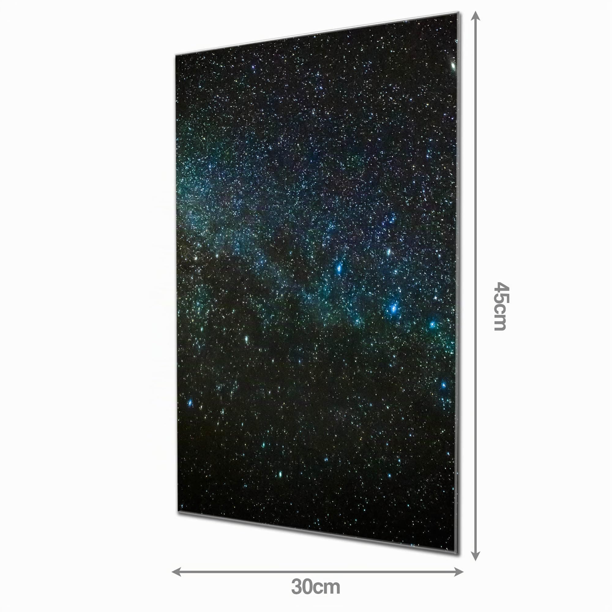 banjado Glas-Memoboard 30x45, beschreibbare Magnetwand für Notizen