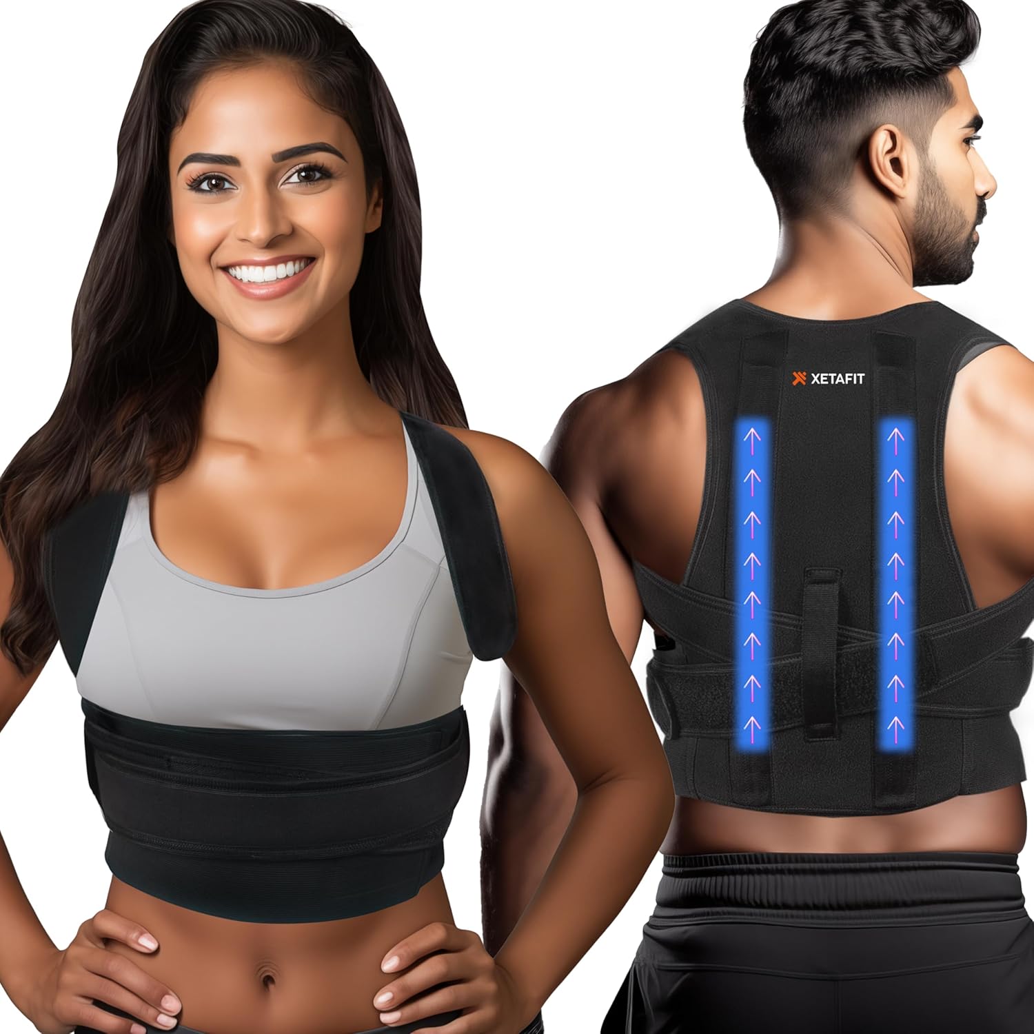 XETAFIT™ Free Size Posture Corrector For Men and Women, Back Support