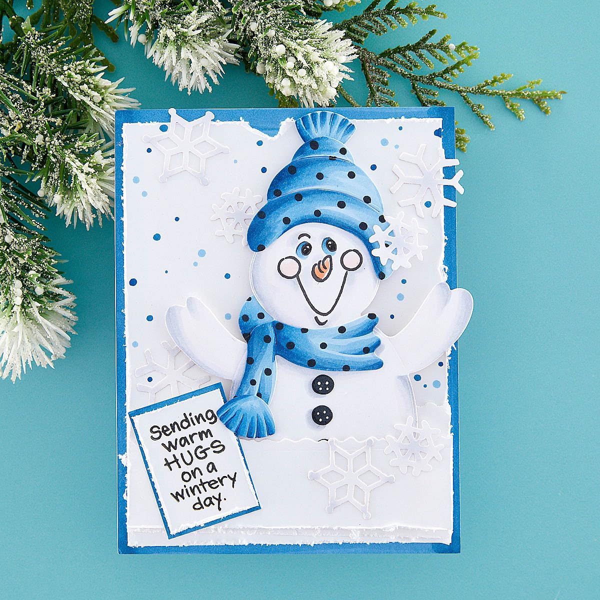 Set Fustelle E Timbri Pupazzo Di Neve: Perfetto Per Biglietti E Scrapbooking Fai Da Te