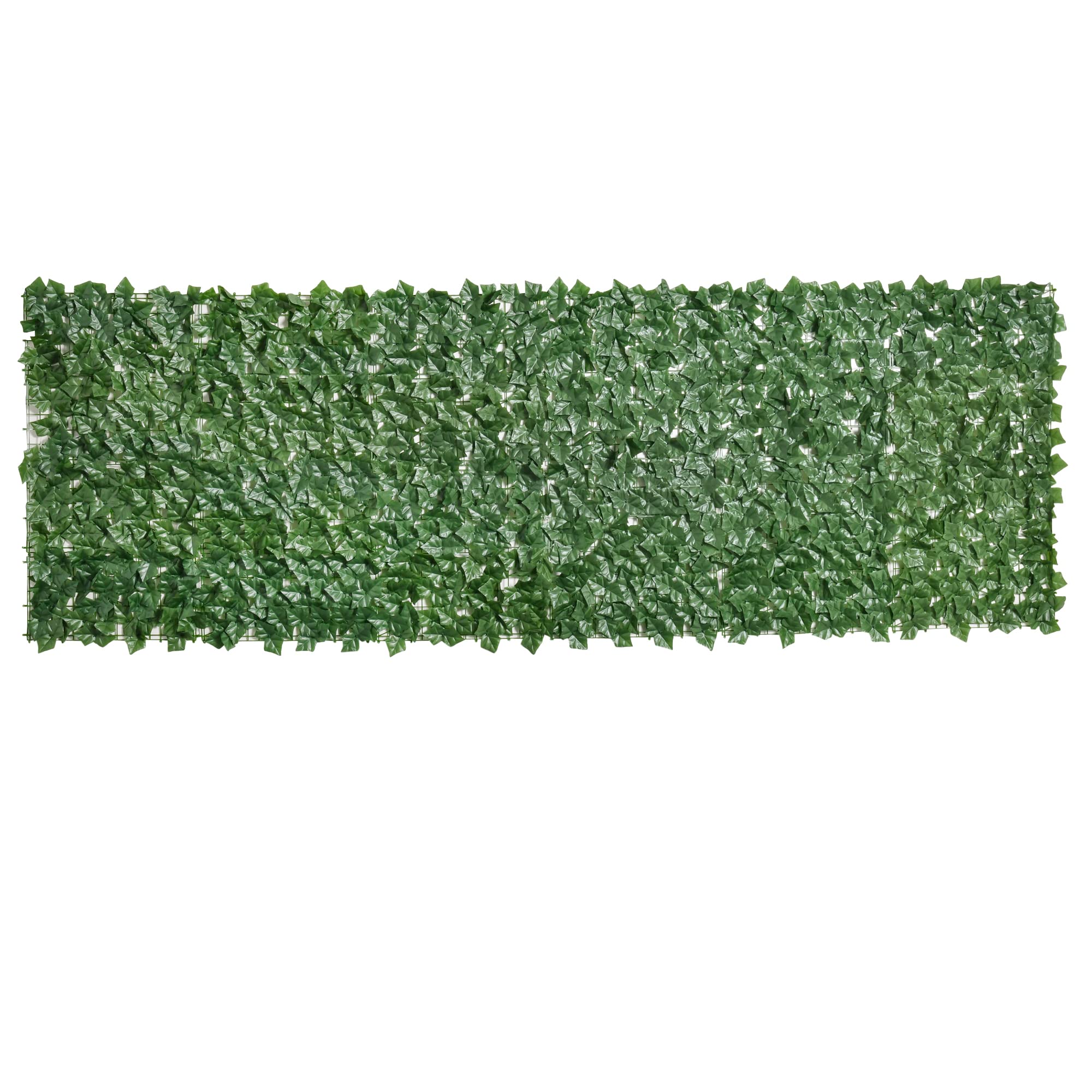 Outsunny Sztuczny Żywopłot Osłona UV Ochrona 300 x 100 cm Zielony | Balkon Osłony, Ogrodzenie Siatka z liśćmi, Żywopłot Ogrodzenie, Sztuczna Ściana, do ogrodu Ślub