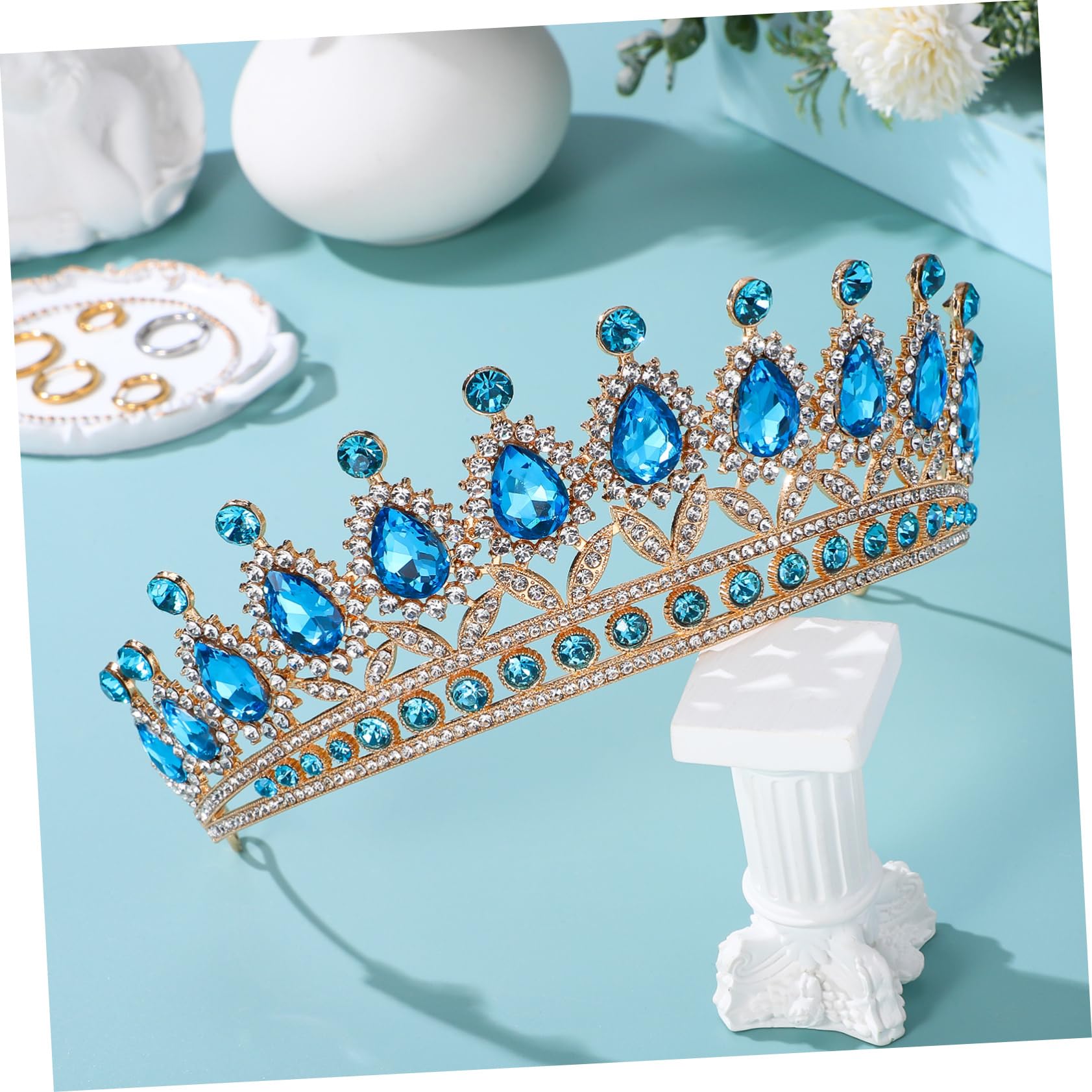 Healeved 3piezas Nupcial Brillantes Diadema Decorativa Para Novias y Niñas Accesorio De Pelo Elegante Para Bodas y Cumpleaños