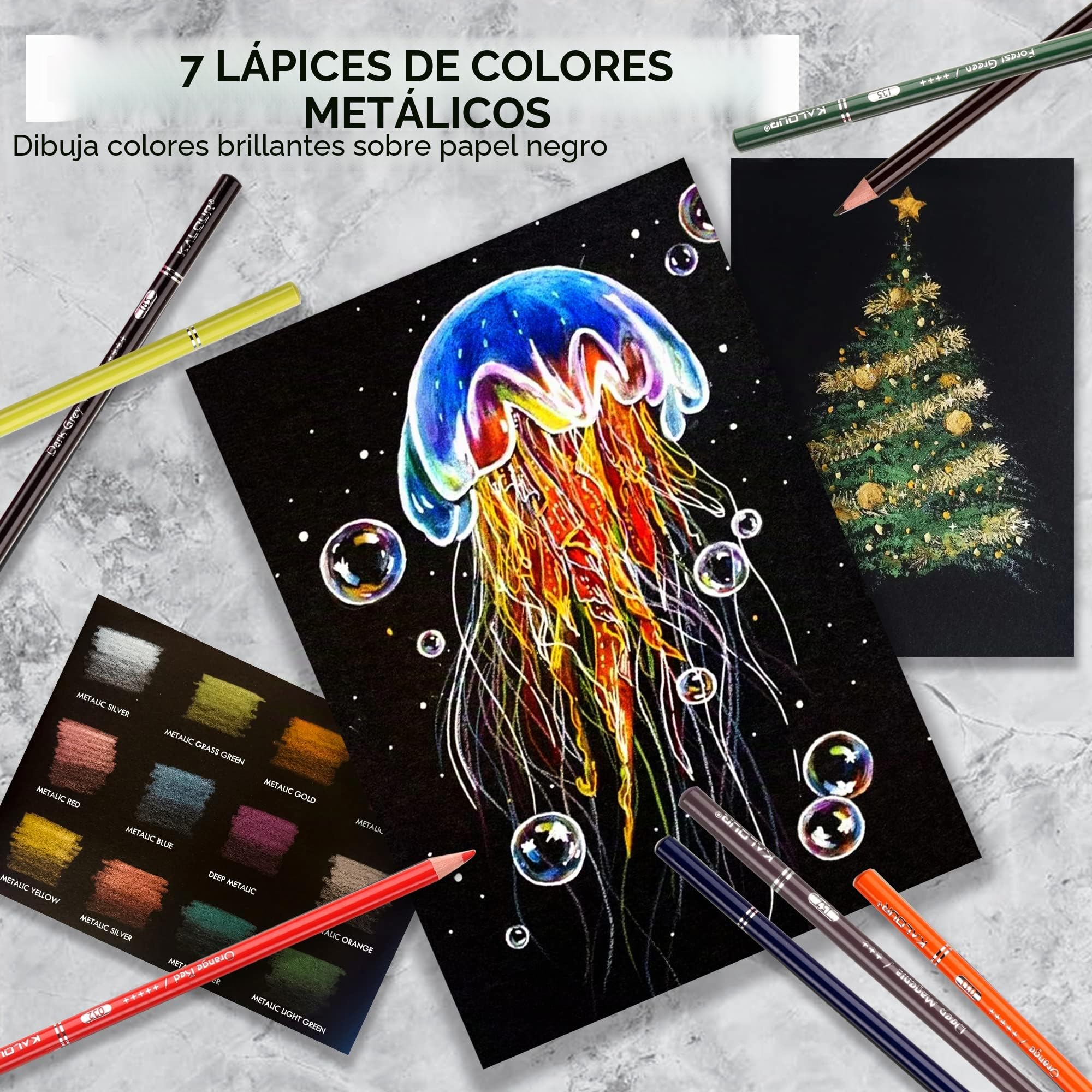 KALOUR 72 Lápices de colores de para libros de colorear para adultos, estuche con ranura para cremallera, con sacapuntas, núcleo suave