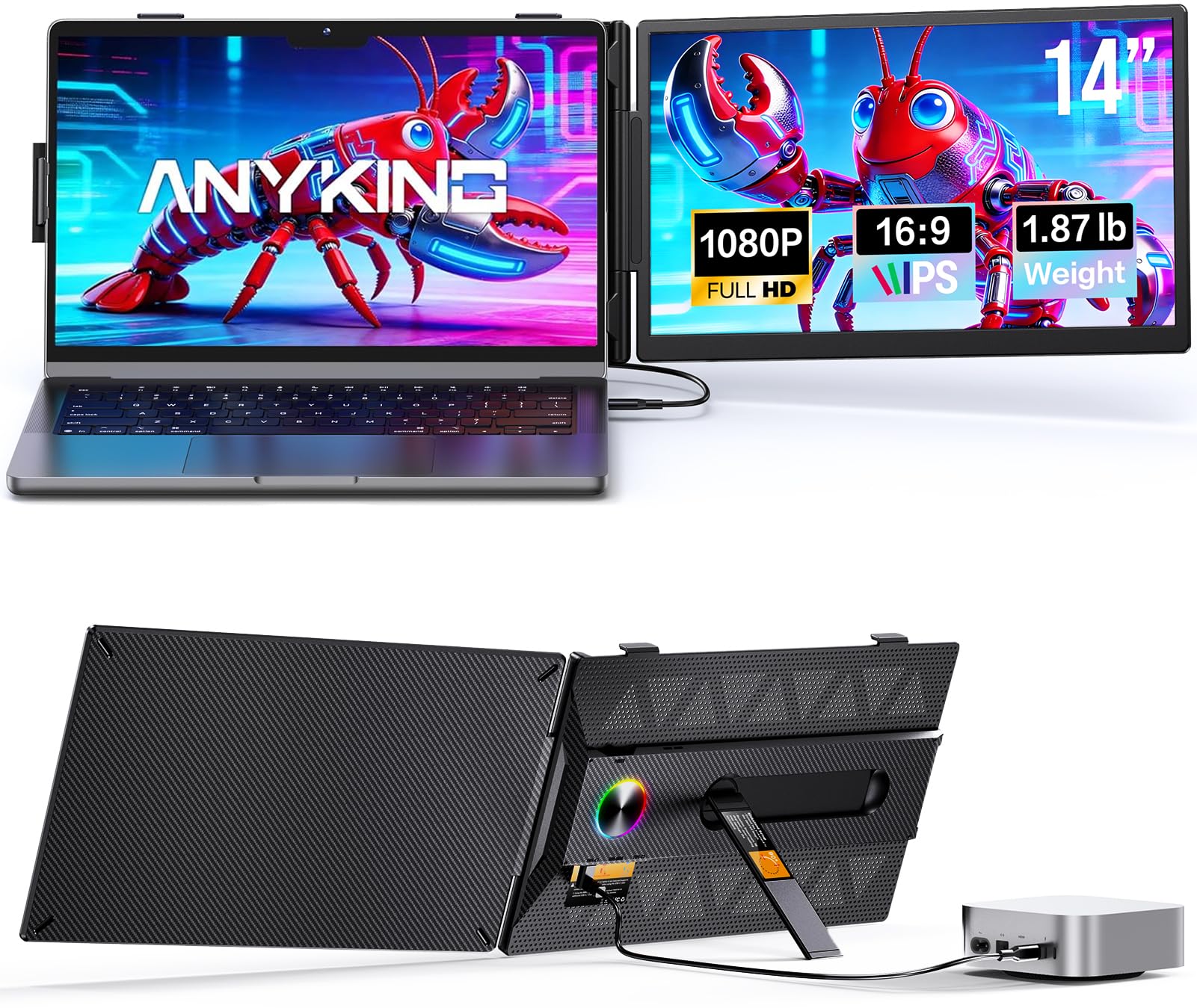 Anyking A6 14 Inch Laptop Screen Extender