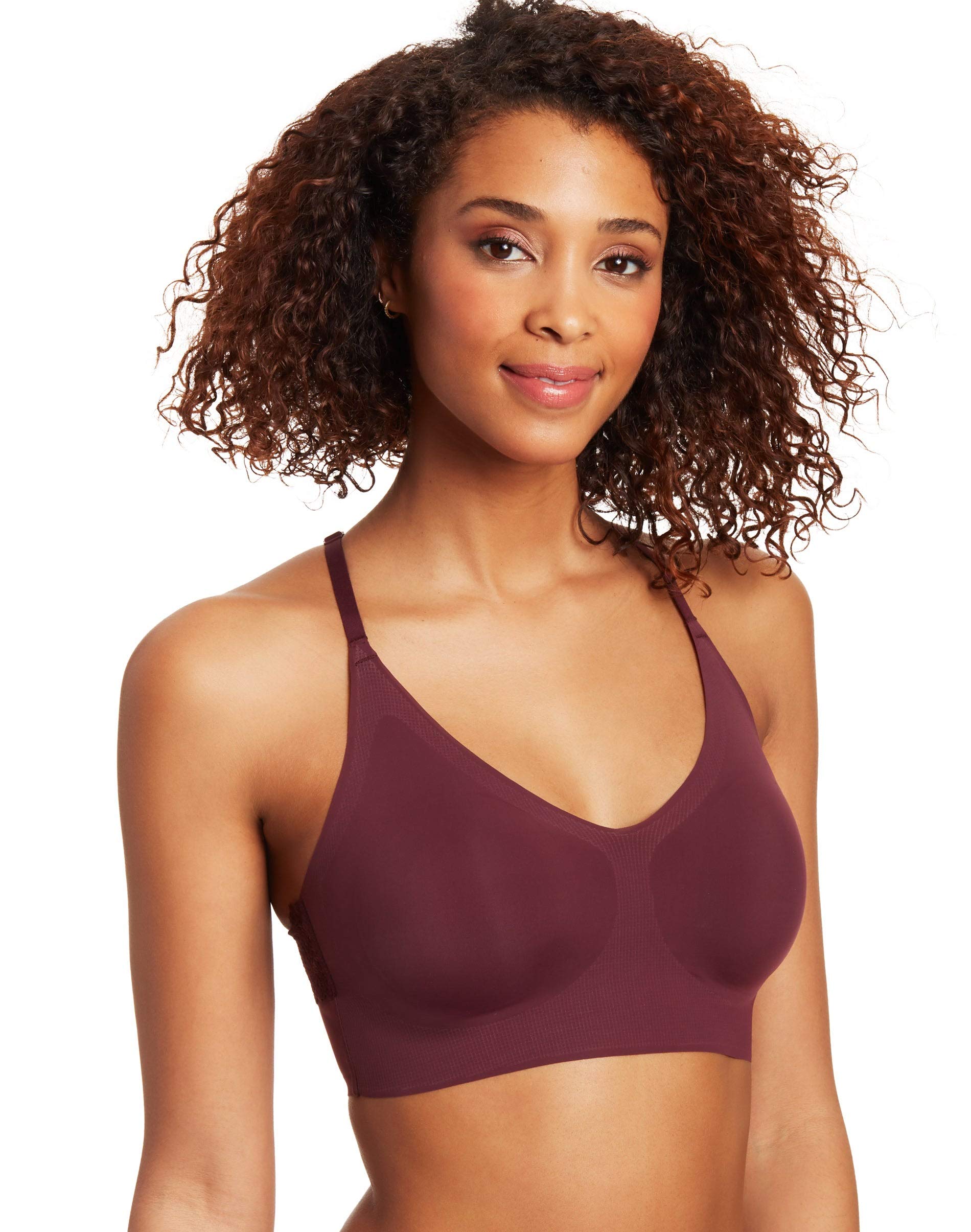 Maidenform Modern Bralette, 2XL, Rich Maroon