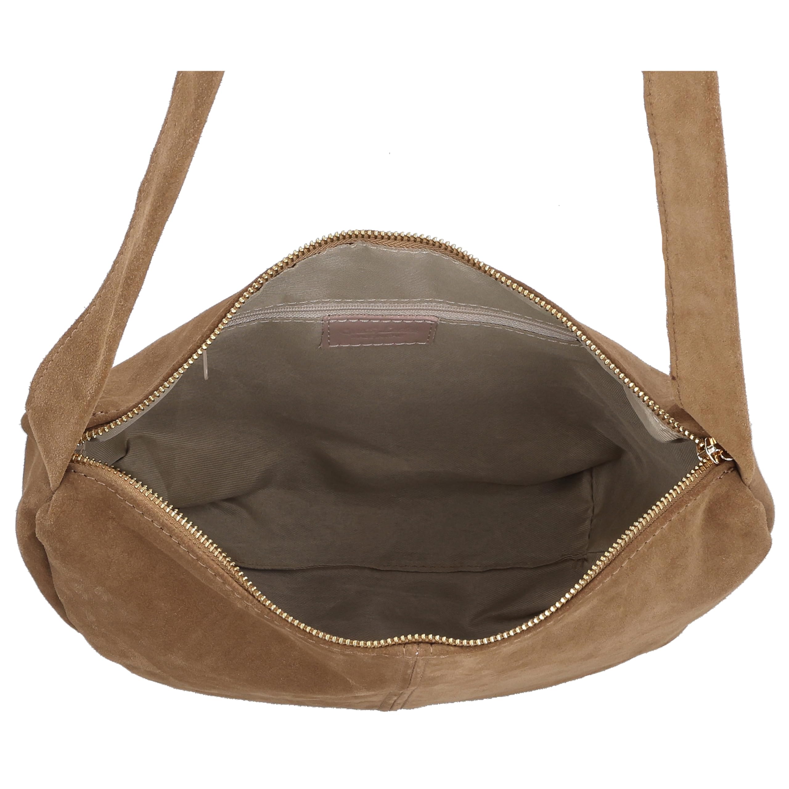 Gusti Leder Banu Bauchtasche Damen Umhängetasche Schultertasche Echtleder Braun für Alltag Reise und Freizeit