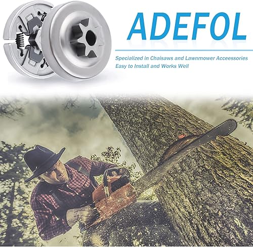 Miniatura 2 de Adefol Kit de rodamiento de agujas 7T para Stihl MS290 MS390 029 039 MS310 Piezas de repuesto con arandela de engranajes helicoidales E-Clip Bujía